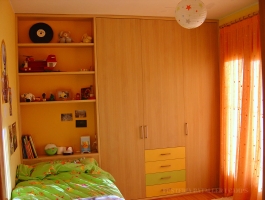 Habitacio infantil Taronja Verda Armari